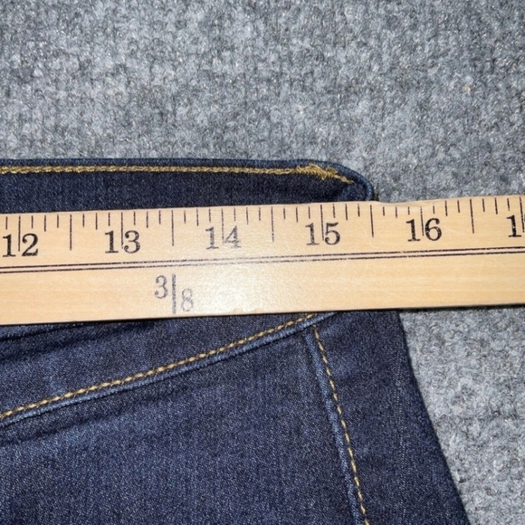 Judy Blue Jeans Womens Size 13/31 Blue Denim Flare Dark Wash Raw Hem - Picture 5 of 8